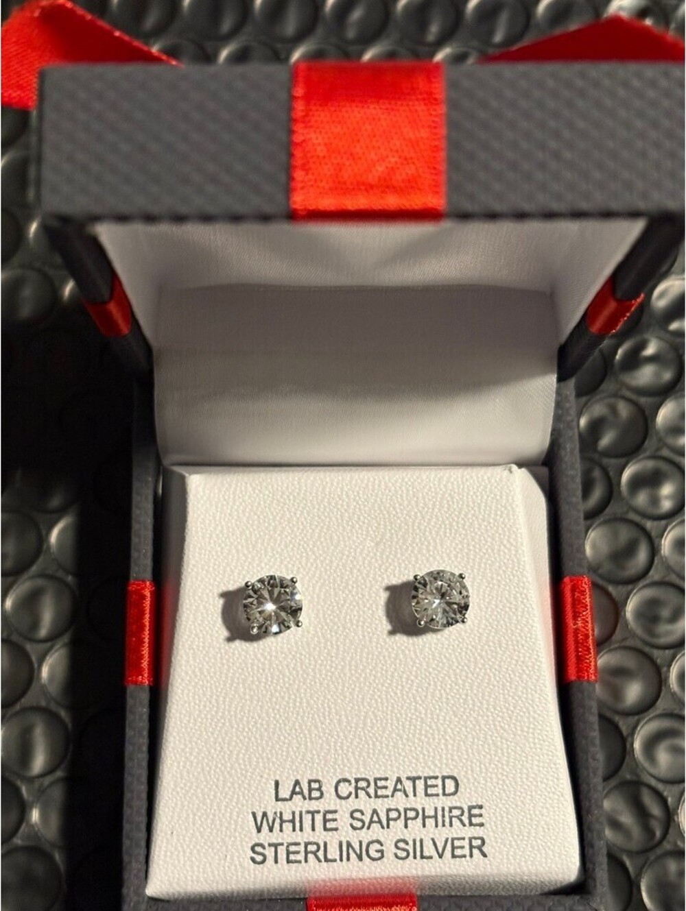 Lab Created White Sapphire & Sterling Silver
